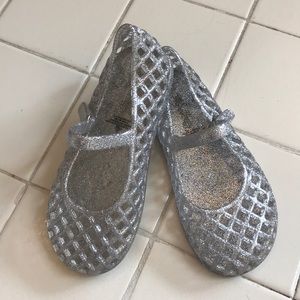 Sparkly jelly shoes